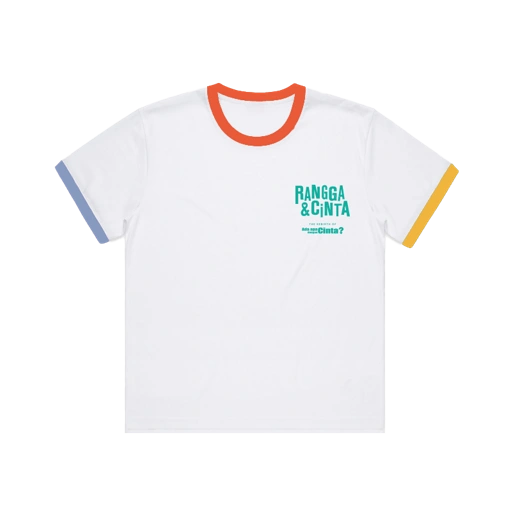 Image of Lagaa - Rangga & Cinta - Ringer T-shirt - White