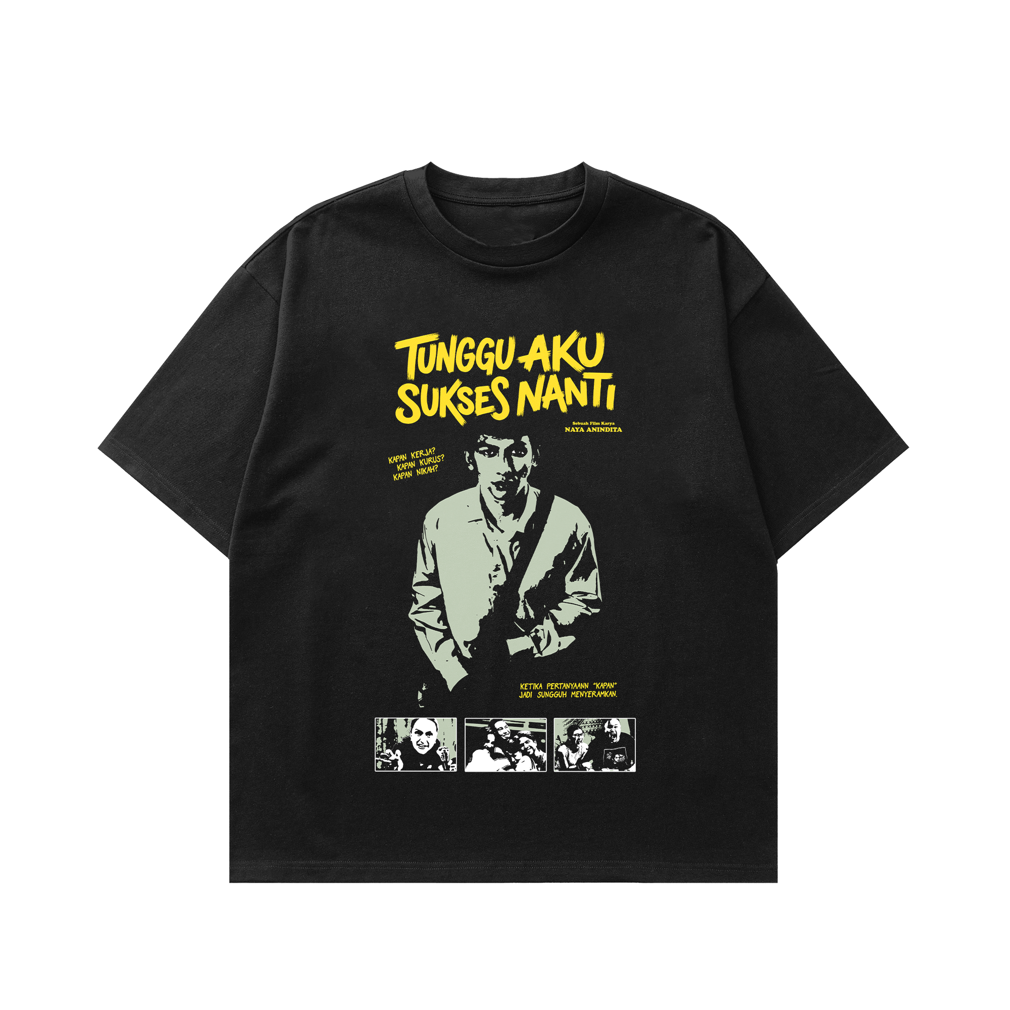 Lagaa - Tunggu Aku Sukses Nanti - T-shirt - Black