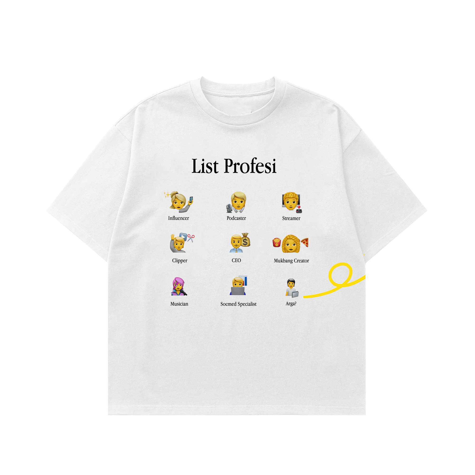 Lagaa - Tunggu Aku Sukses Nanti - T-shirt - White