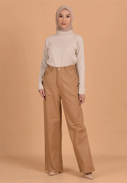 Image of Diva Culottes Pants Brown by Tufine