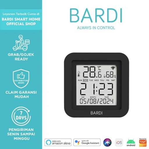 Image of BARDI Smart IR Remote Control 12M with Temperature & Humidity Display dengan Tampilan Suhu, Kelembaban & Jam
