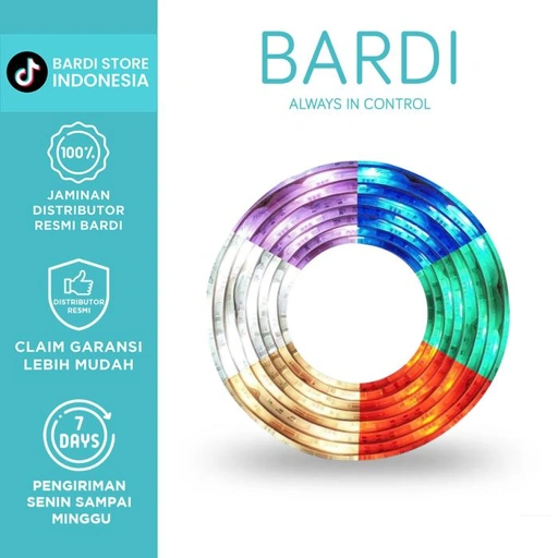 Image of BARDI Lampu LED Strip RGBWW Wifi 2 Meter + Adaptor