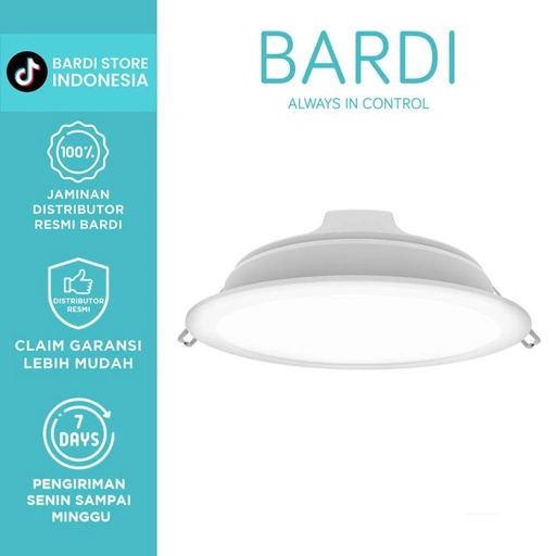 Image of BARDI Smart Beacon Panel Downlight 14W RGBWW Lampu Putih Kuning Bluetooth WiFi