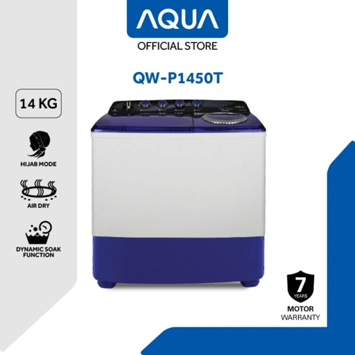Image of AQUA Japan Mesin Cuci Twin Tube 14Kg QW-P1450T