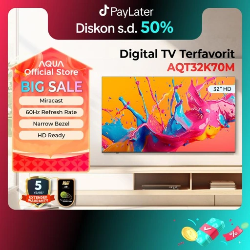 Image of AQUA LE32AQT9200M Digital TV 32 Inch HD 32AQT9200 - Kurir Toko