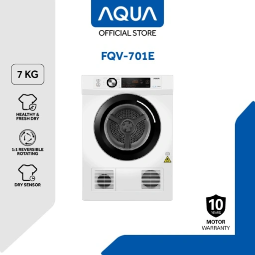 Image of AQUA Japan Vented Dryer 7Kg FQV-701E | Mesin Pengering Pakaian