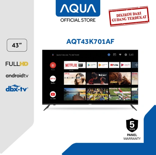 Image of AQUA Elektronik Smart Android TV AQT43K701AF 43 Inch - Android 11