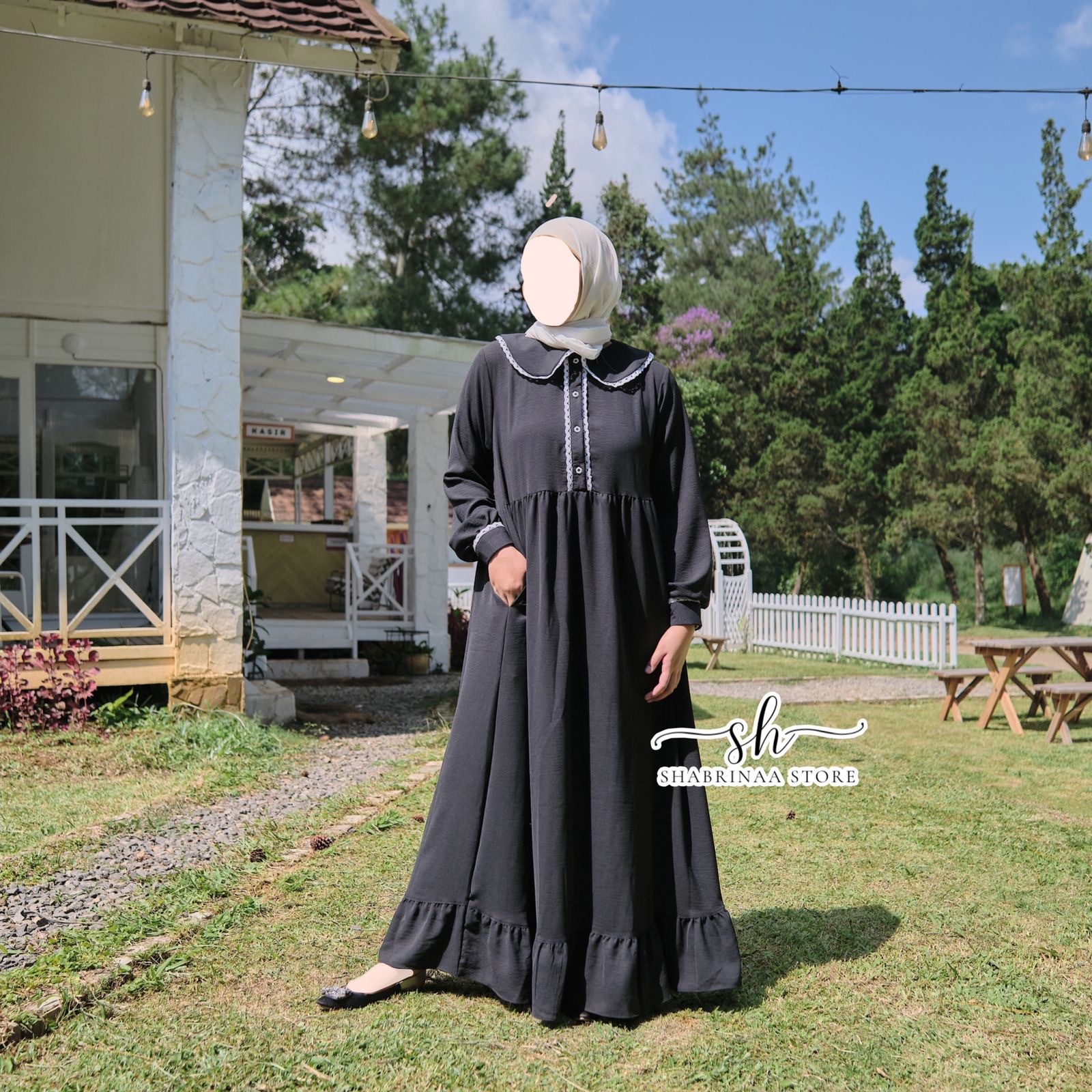 Gamis Raniah Polos DEWASA by Shabrina