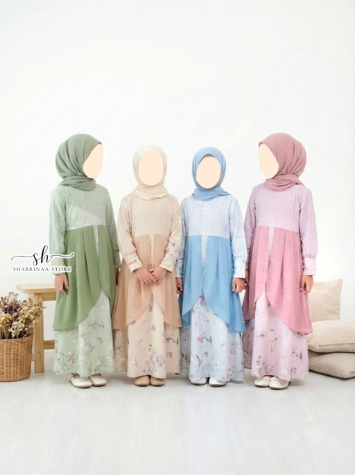 Image of Sarimbit Keluarga Gamis ANAK Hawa By Shabrina