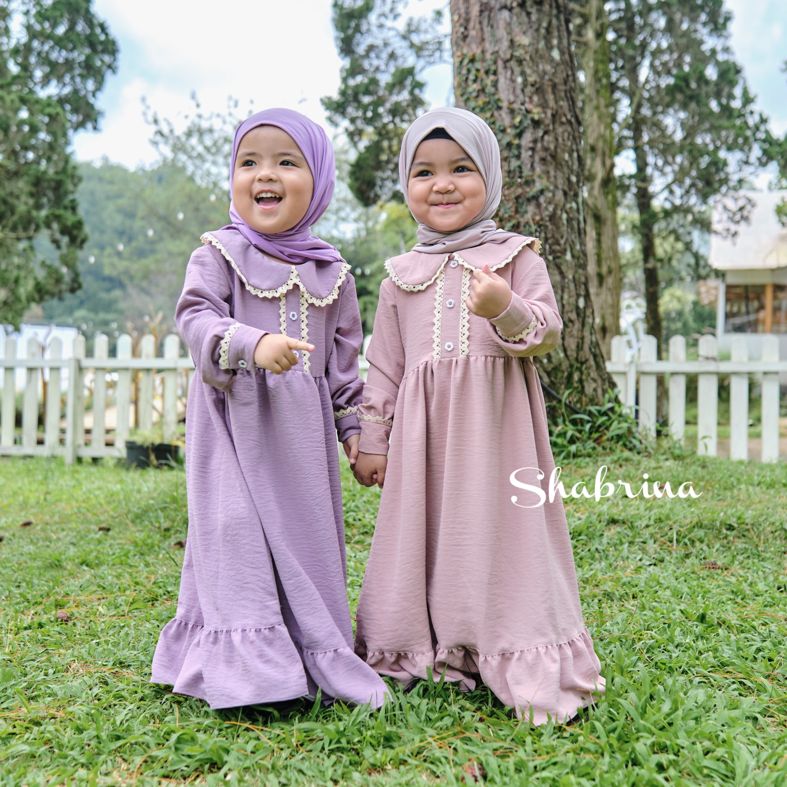 Gamis Raniah Polos by Shabrina (XS-L) By Shabrina