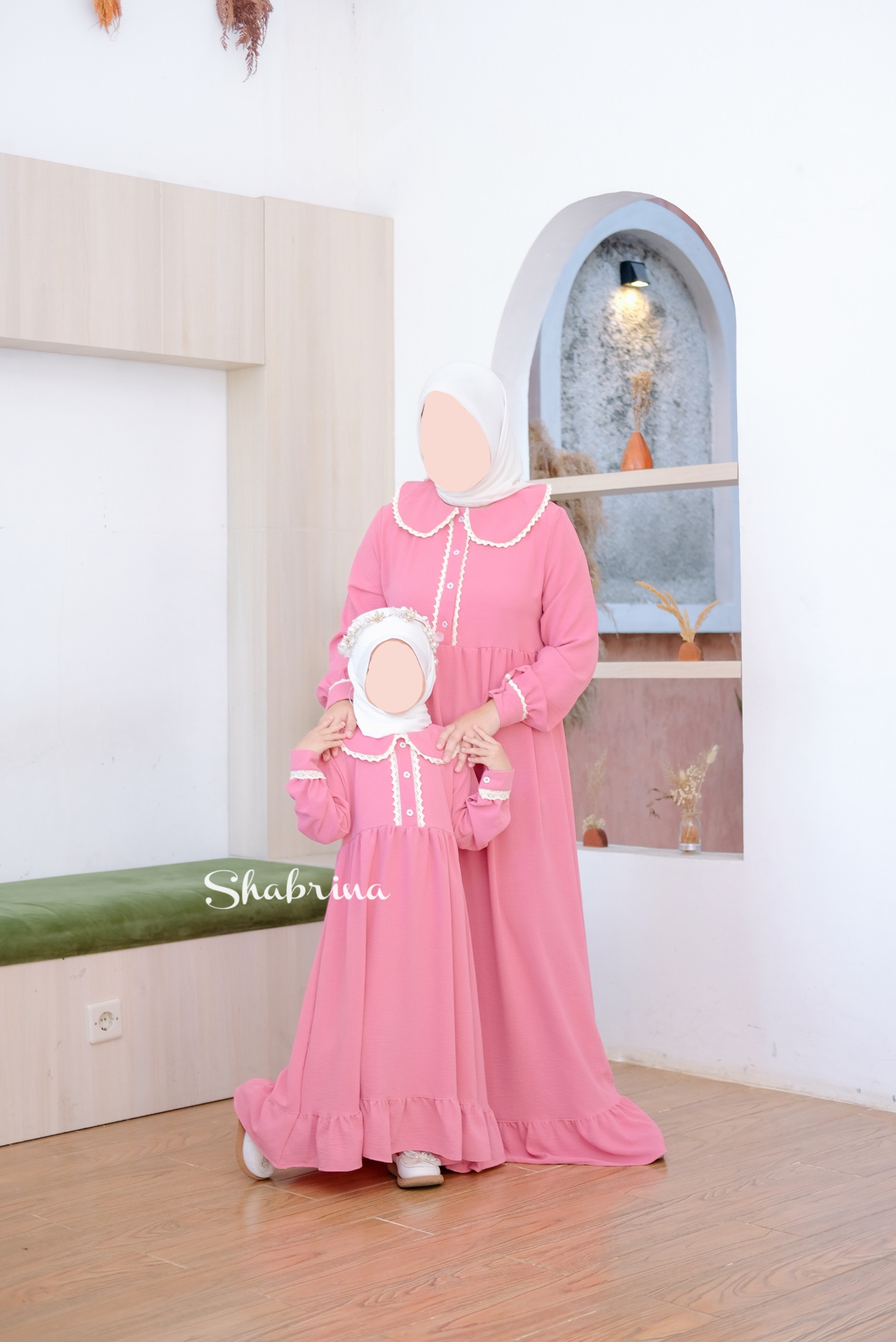 Gamis Raniah Polos by Shabrina (XS-L) By Shabrina