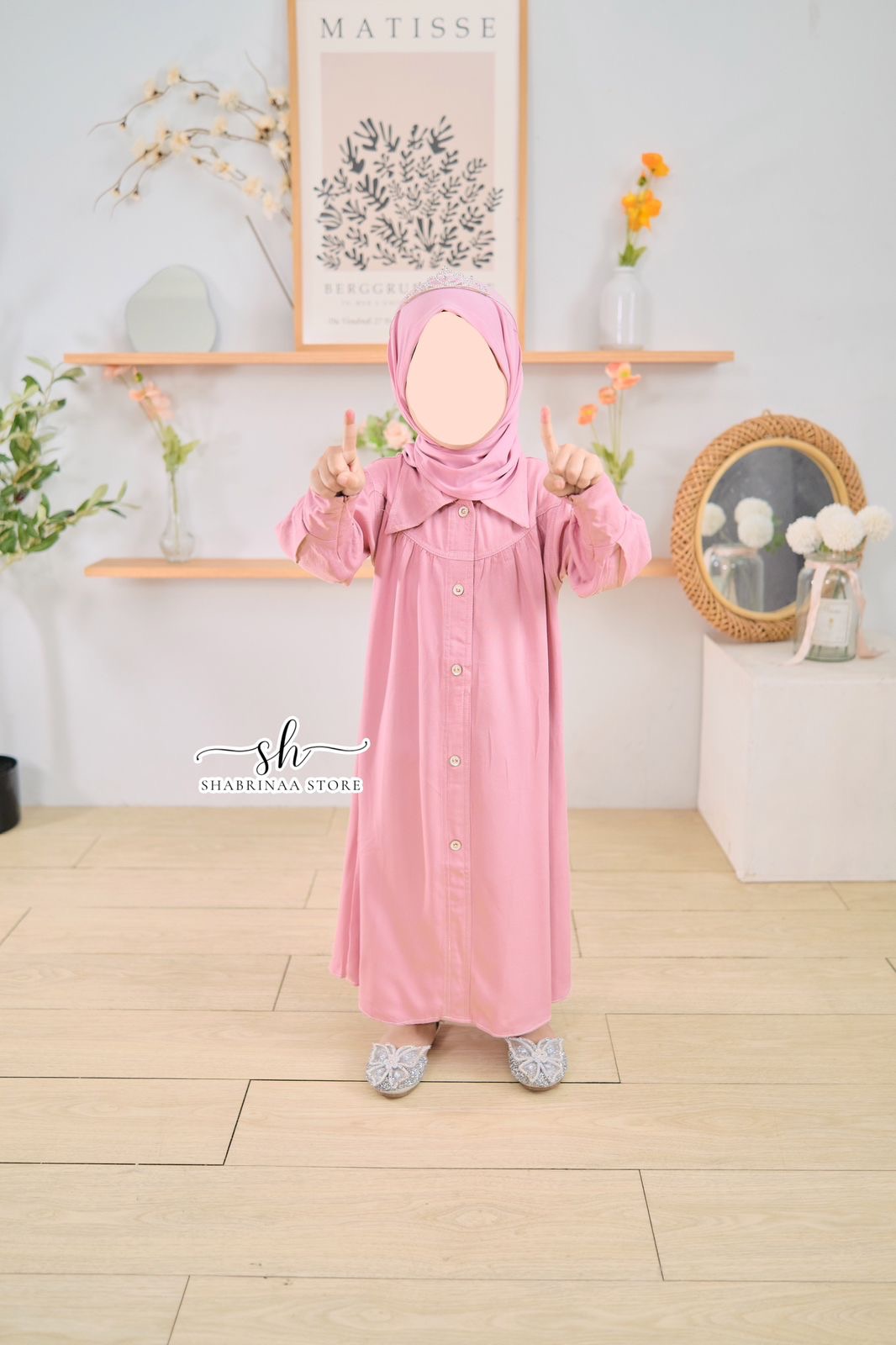 Gamis Yasmin Anak sz XS-L by Shabrina