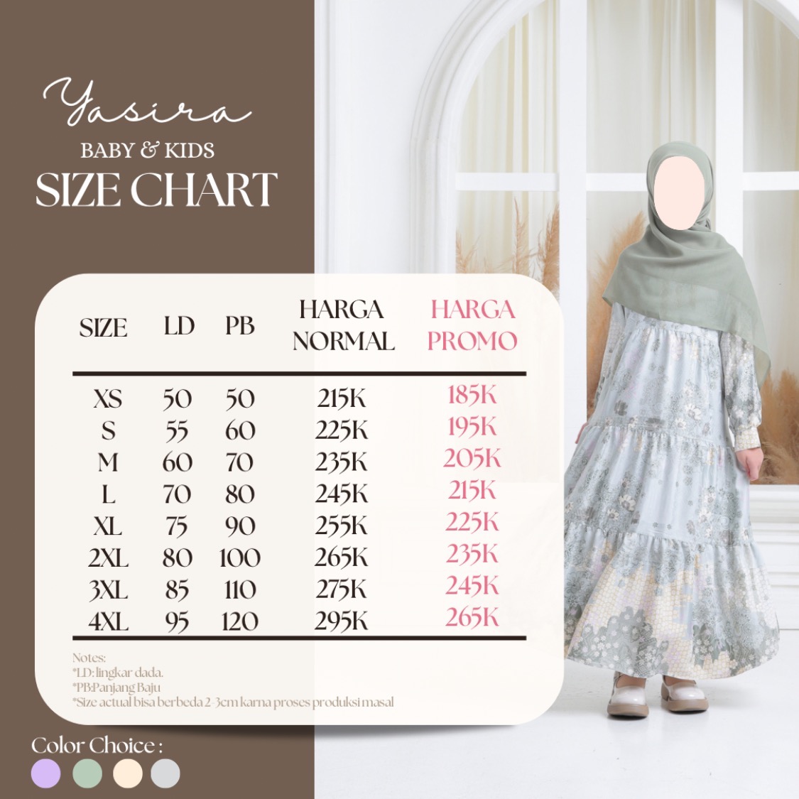 Gamis Yasira Anak by Shabrina