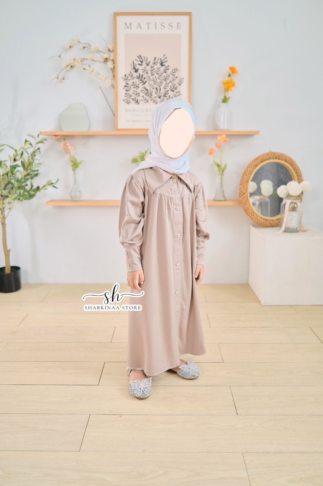 Gamis Yasmin Anak sz XS-L by Shabrina