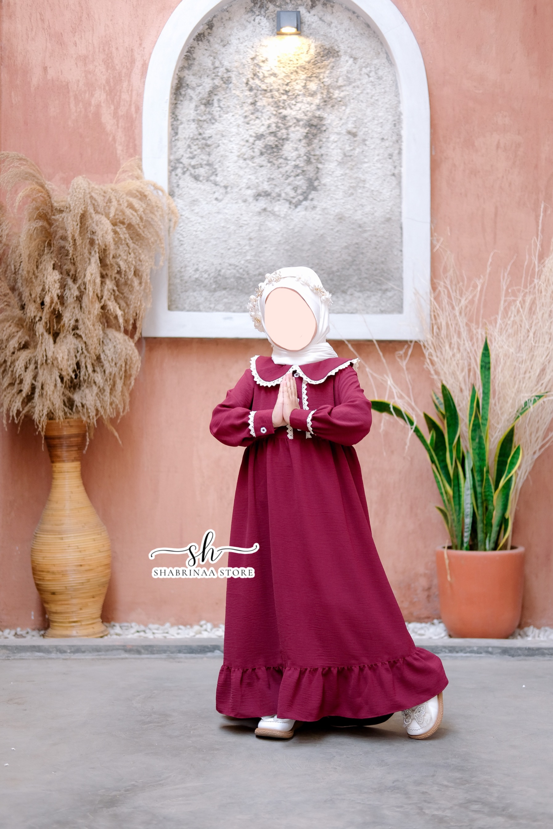 Gamis Raniah Polos by Shabrina (XS-L) By Shabrina