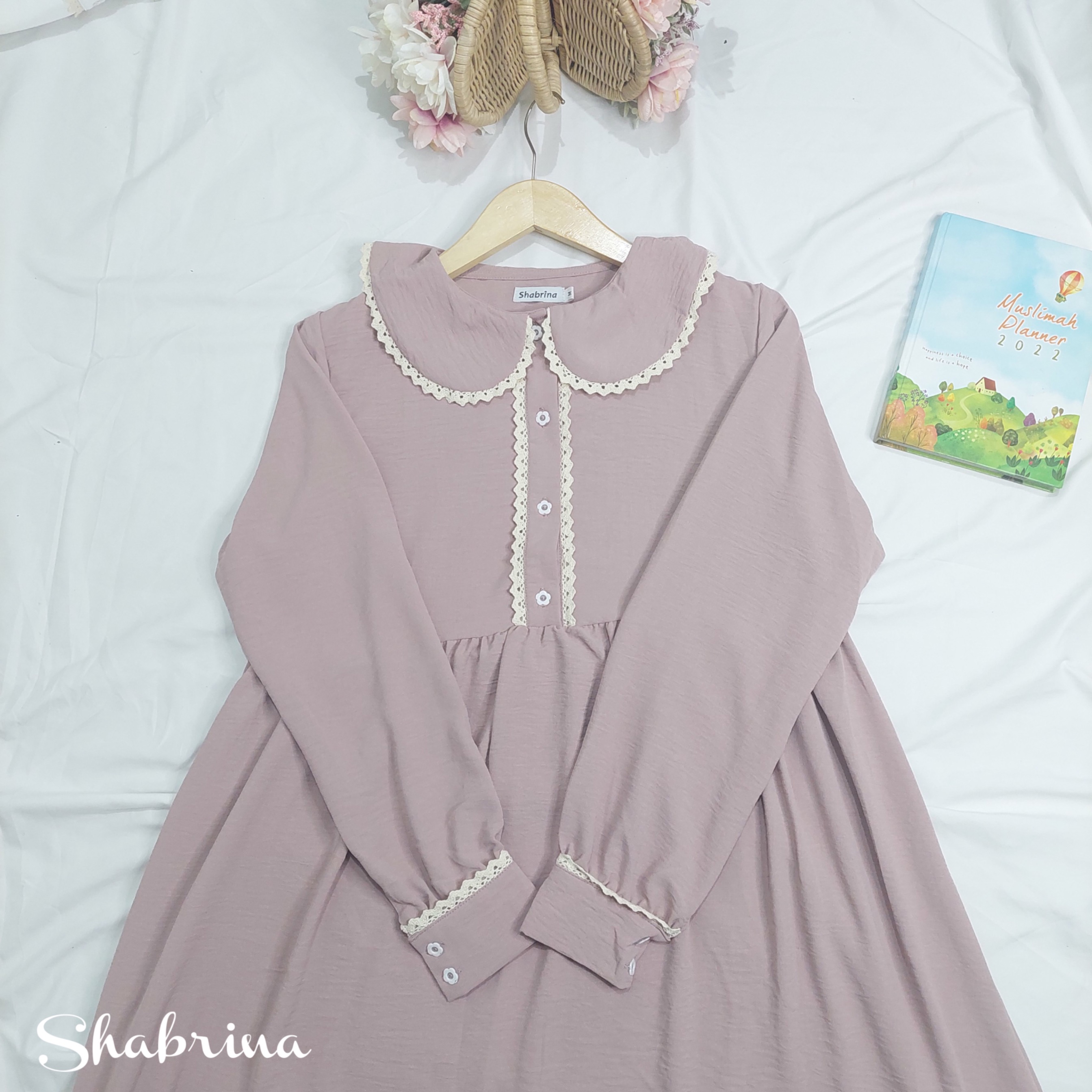 Gamis Raniah Polos DEWASA by Shabrina