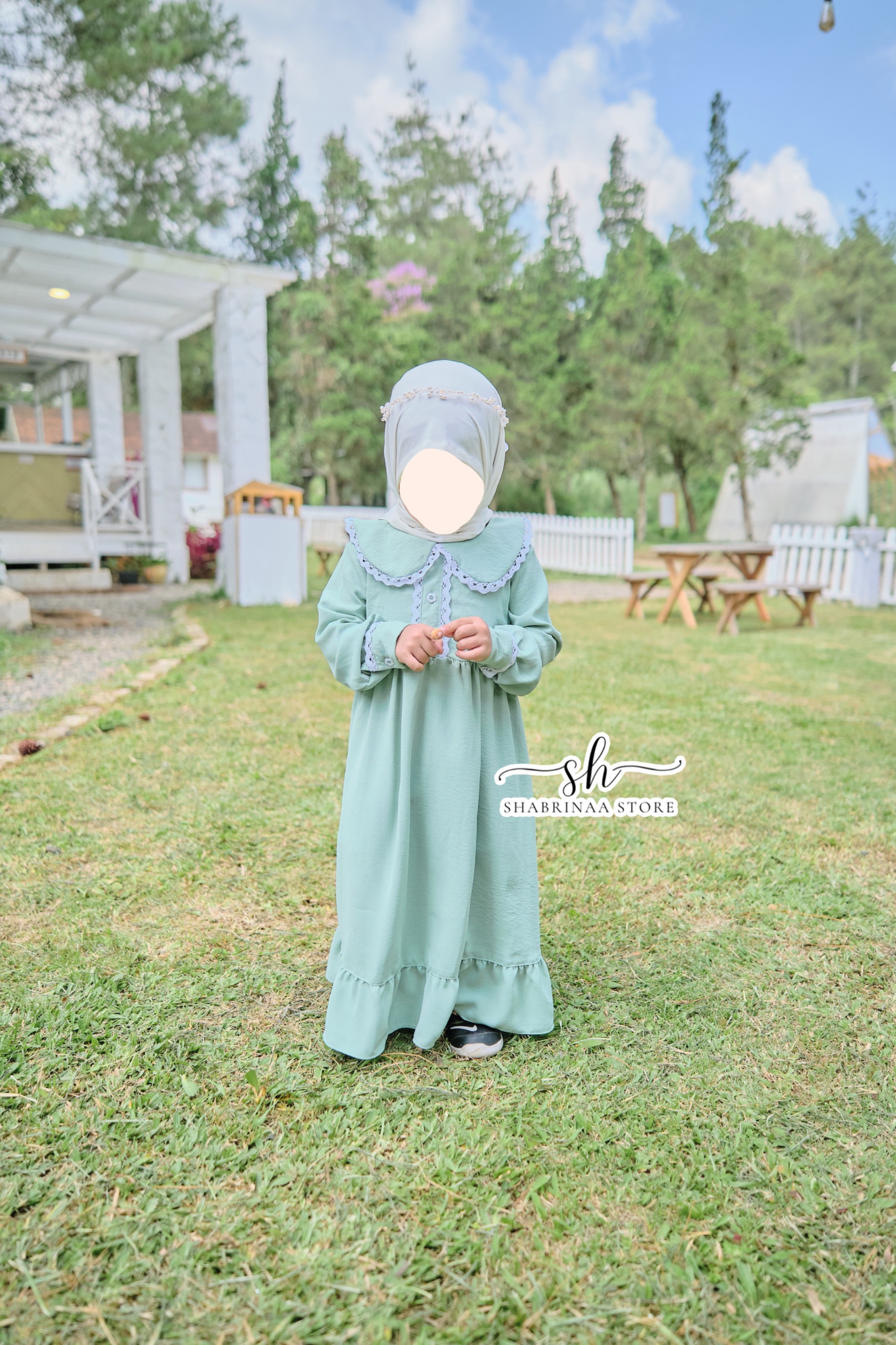 Gamis Raniah Polos by Shabrina (XS-L) By Shabrina