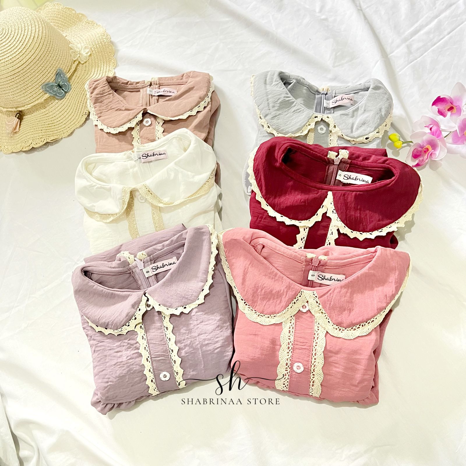 Gamis Raniah Polos DEWASA by Shabrina