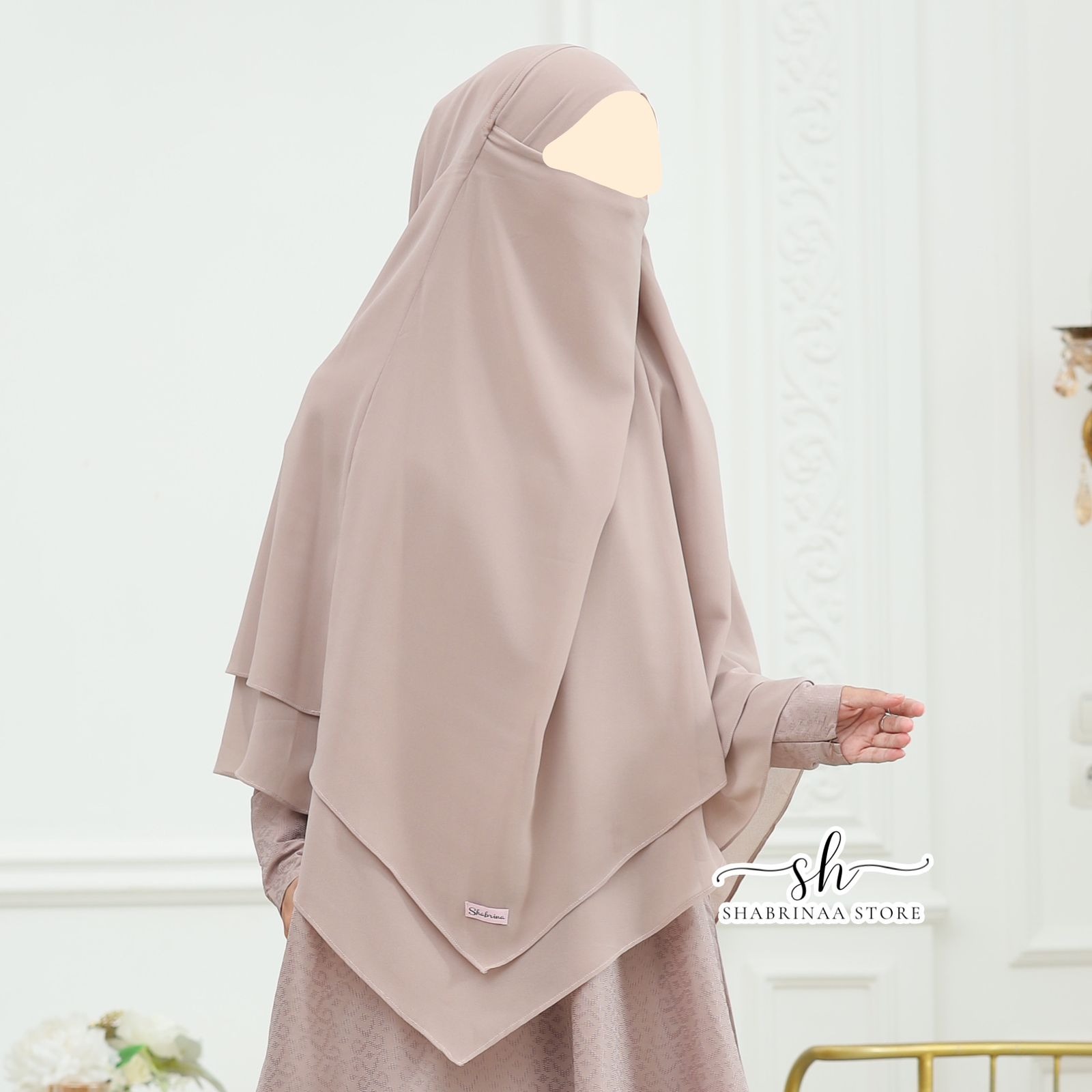 French Khimar Ceruty Jena by Shabrina