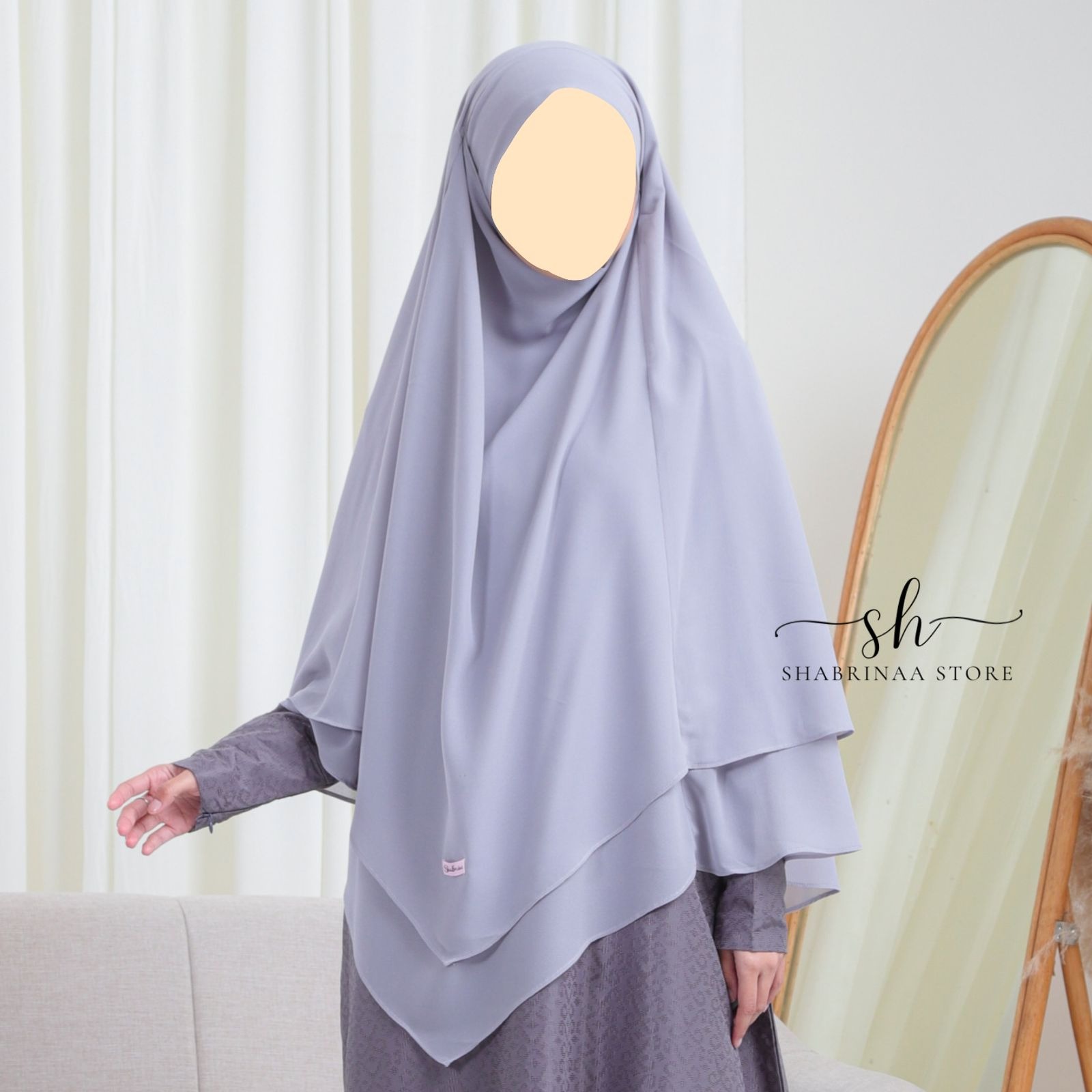 French Khimar Ceruty Jena by Shabrina
