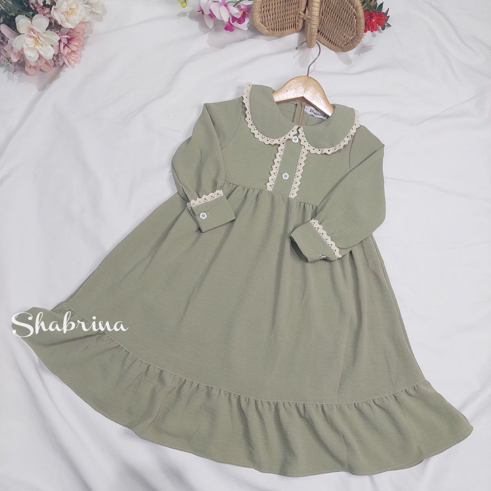 Gamis Raniah Polos by Shabrina (XS-L) By Shabrina