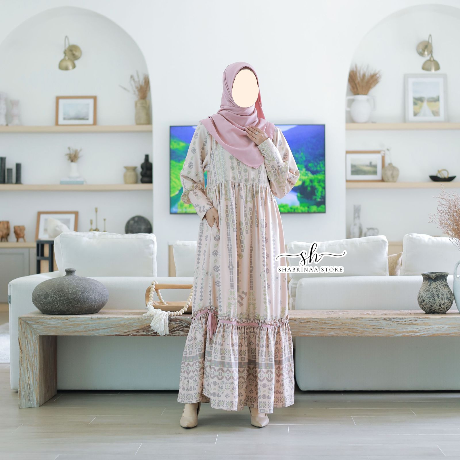 Gamis DEWASA Sarimbit Hanin by Shabrina