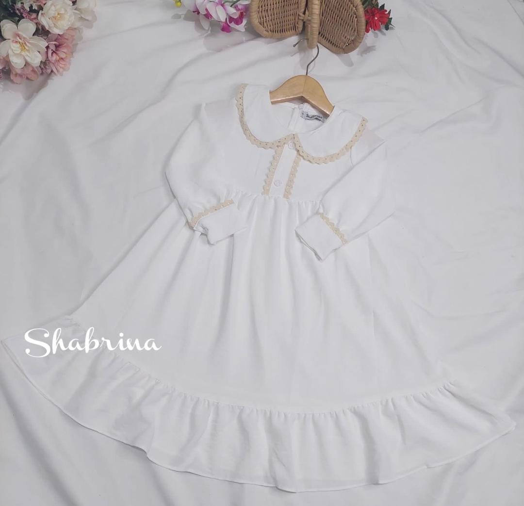 Gamis Raniah Polos by Shabrina (XL-4XL) By Shabrina