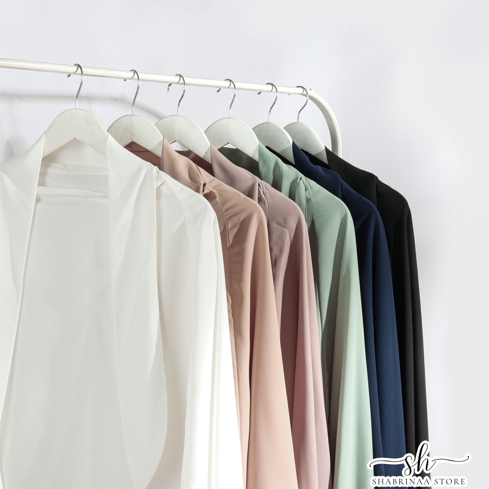 French Khimar Syari Nuha by Shabrina untuk Umrah (FREE CADAR) By Shabrina Store