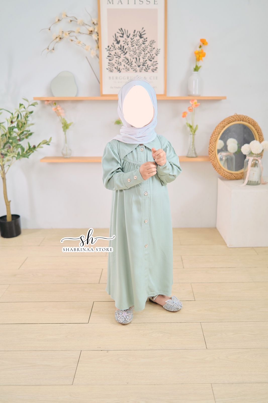 Gamis Yasmin Anak sz XS-L by Shabrina