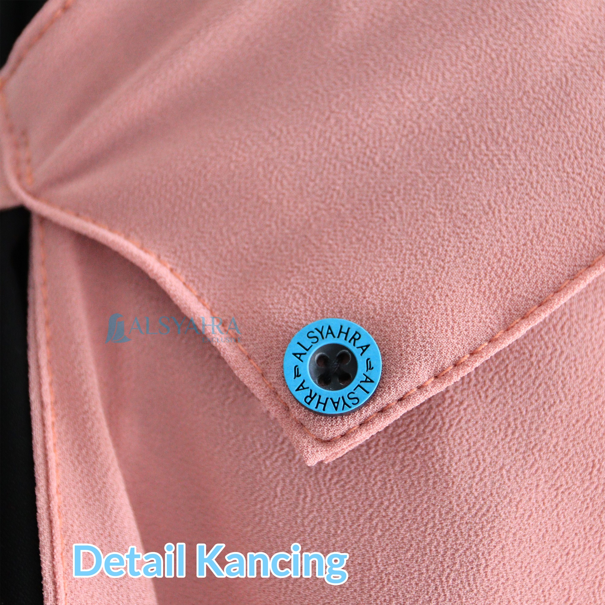 Alsyahra Exclusive - Niqab Poni Kancing Raudhah Sifon Cerruti Premium