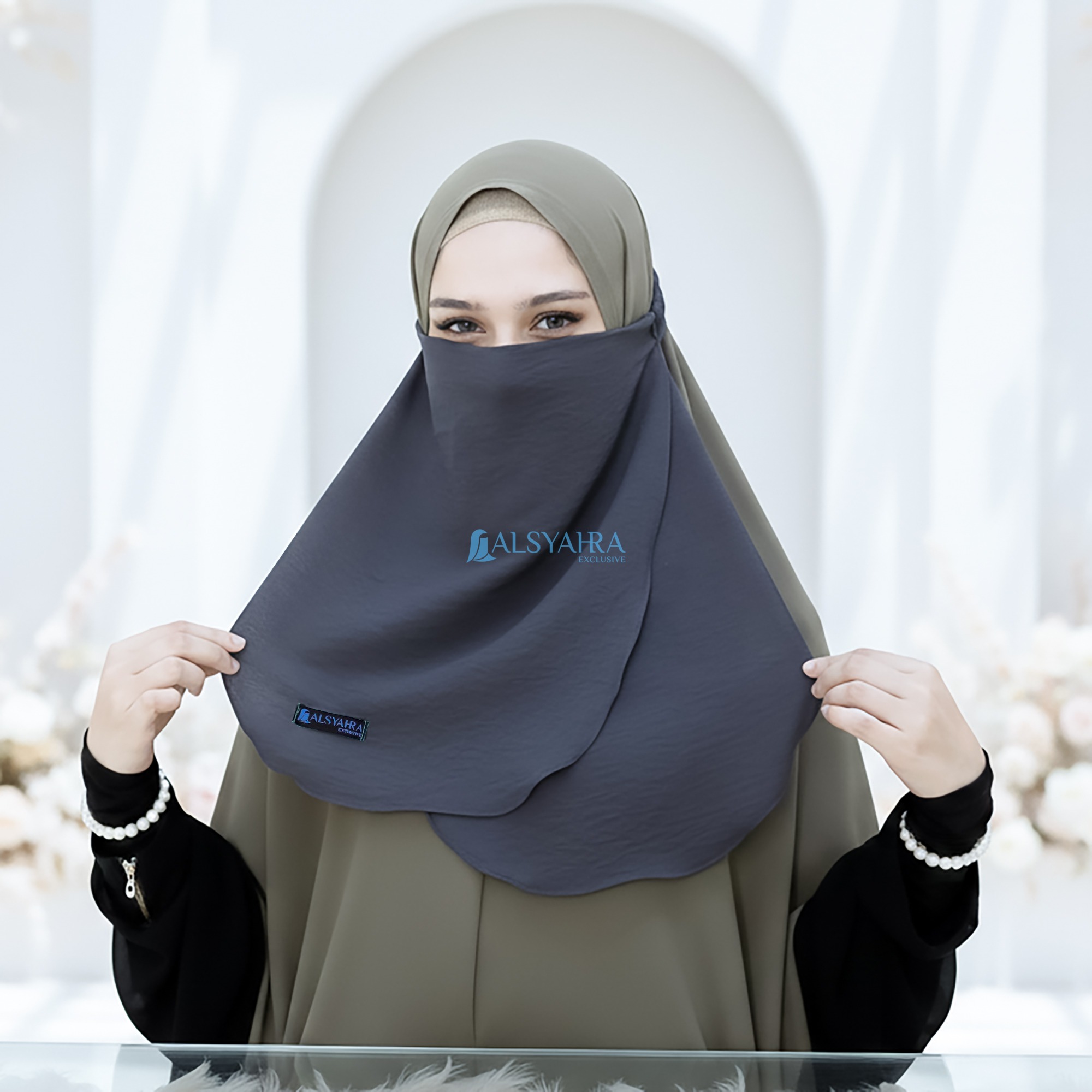 Alsyahra Exclusive - Cadar Karet Wrinkle Kerut 2 Layer Crinkle Airflow Premium