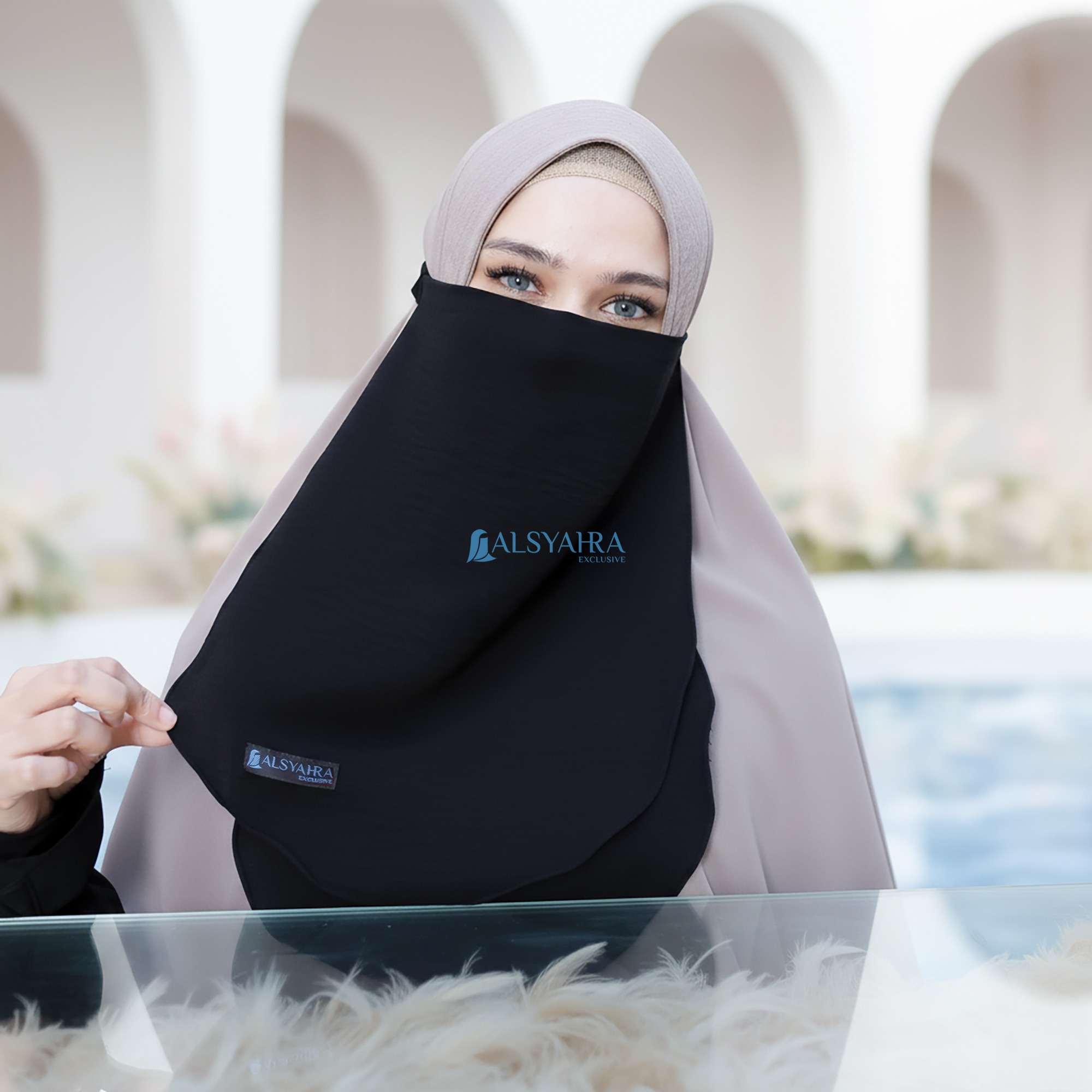 Alsyahra Exclusive - Cadar Karet Wrinkle Kerut 2 Layer Crinkle Airflow Premium