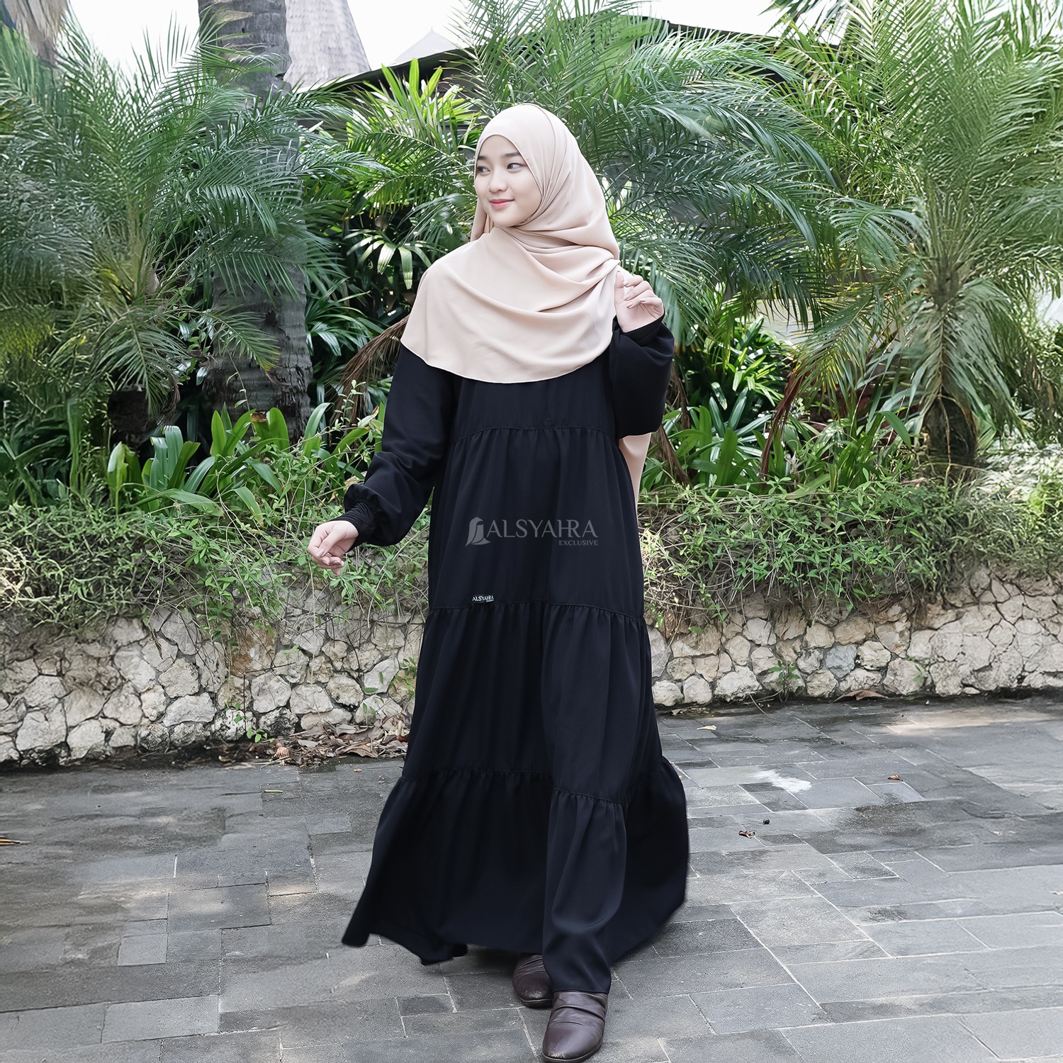Alsyahra Exclusive - Abaya Gamis Syari Salasa Jamila WF Premium