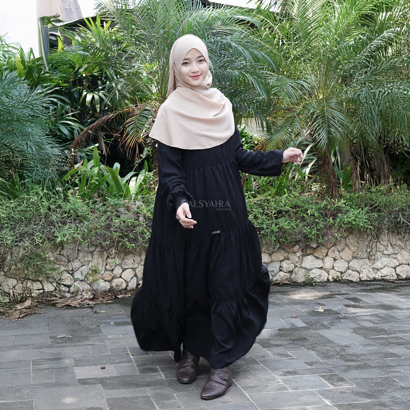 Alsyahra Exclusive - Abaya Gamis Syari Salasa Jamila WF Premium