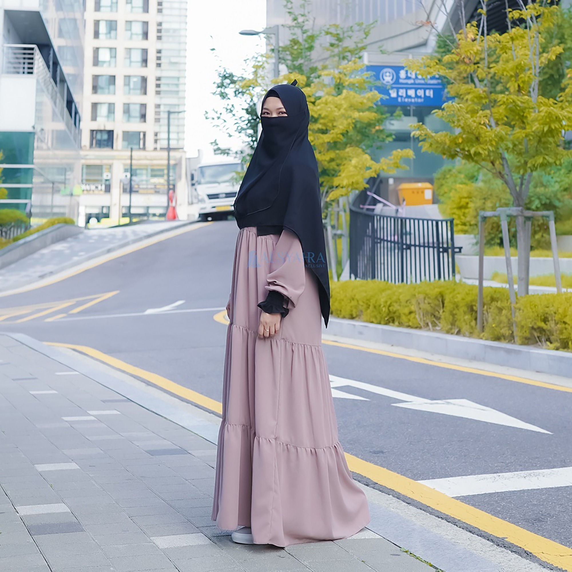 Alsyahra Exclusive - Abaya Gamis Syari Salasa Jamila WF Premium
