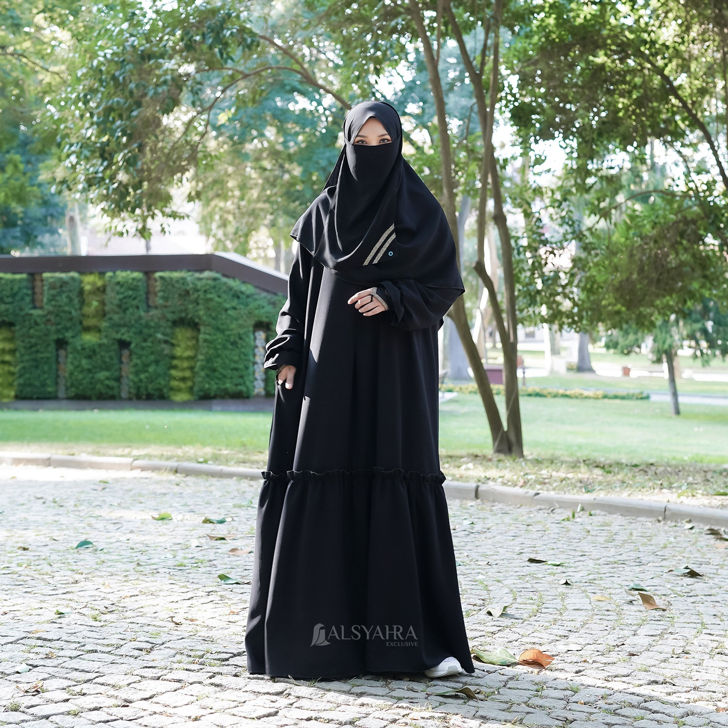 Alsyahra Exclusive - Abaya Gamis Syari Jamila Jetblack