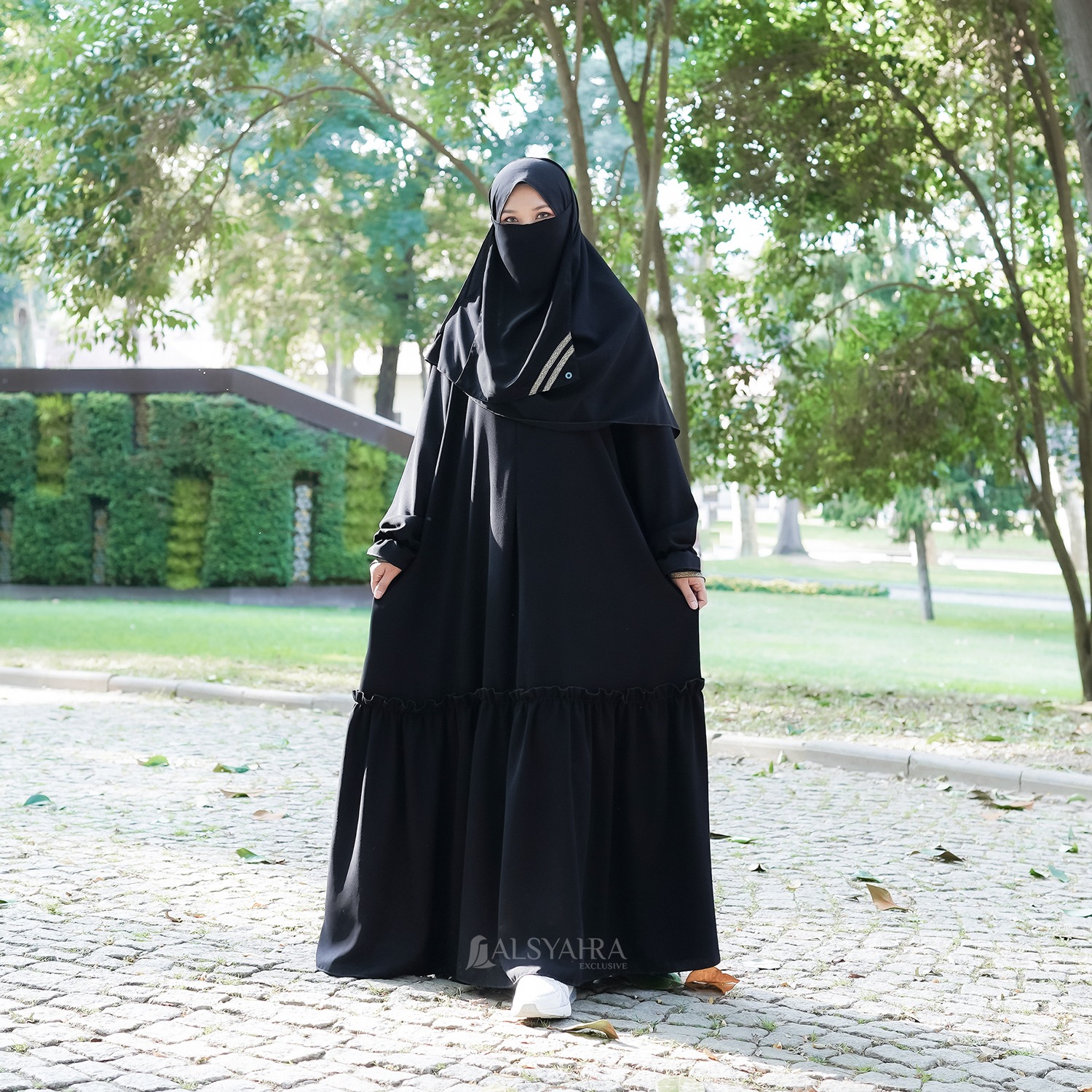 Alsyahra Exclusive - Abaya Gamis Syari Jamila Jetblack