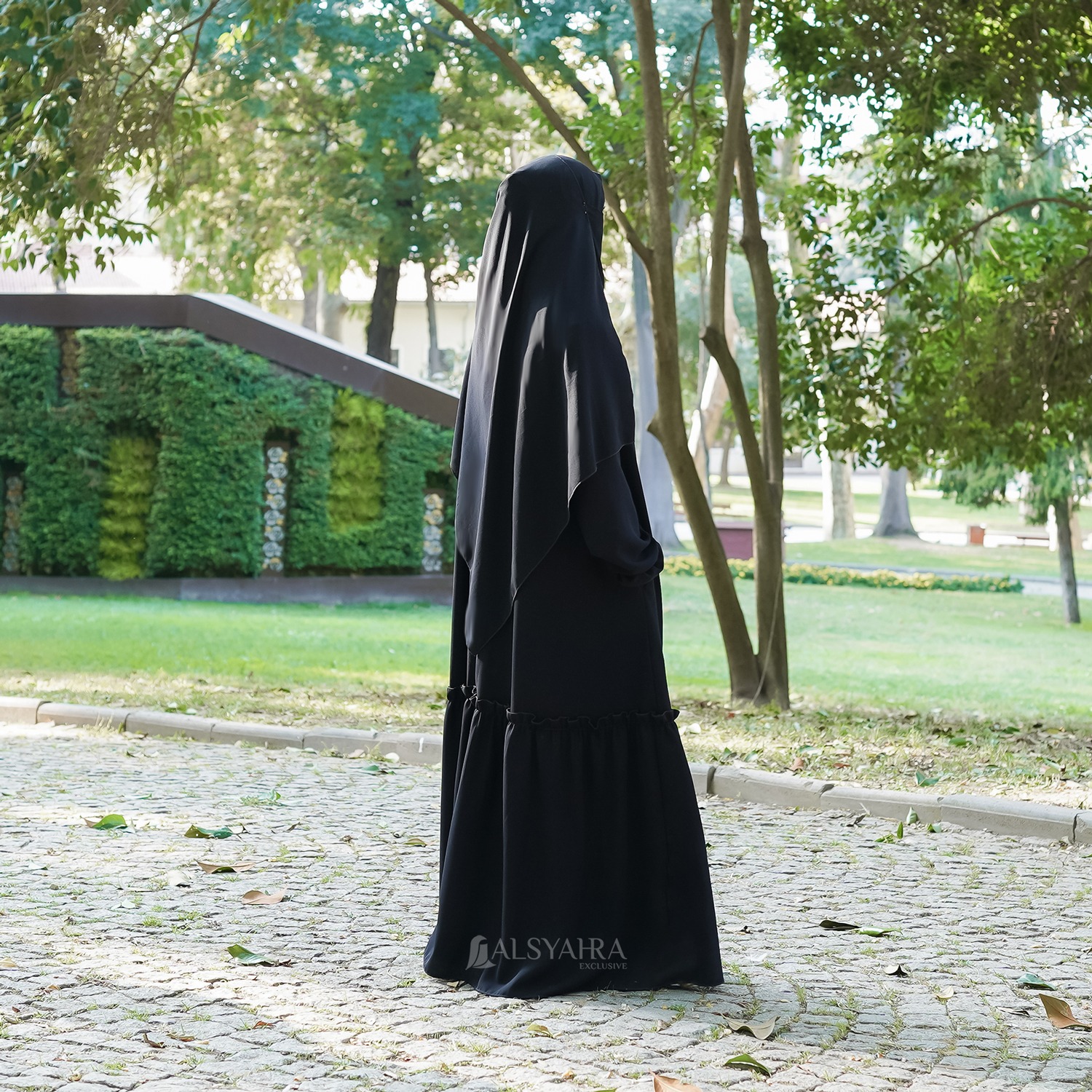 Alsyahra Exclusive - Abaya Gamis Syari Jamila Jetblack