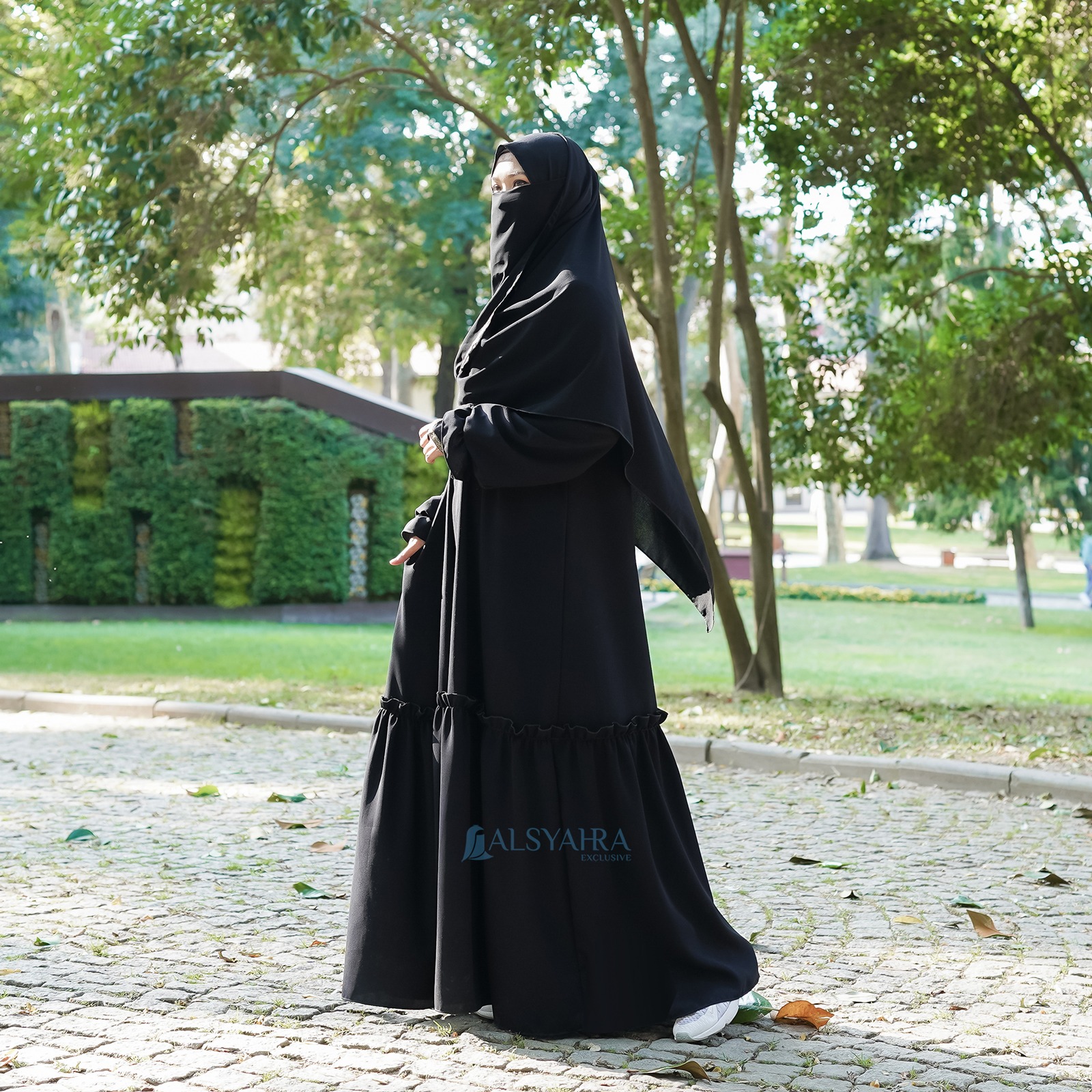 Alsyahra Exclusive - Abaya Gamis Syari Jamila Jetblack