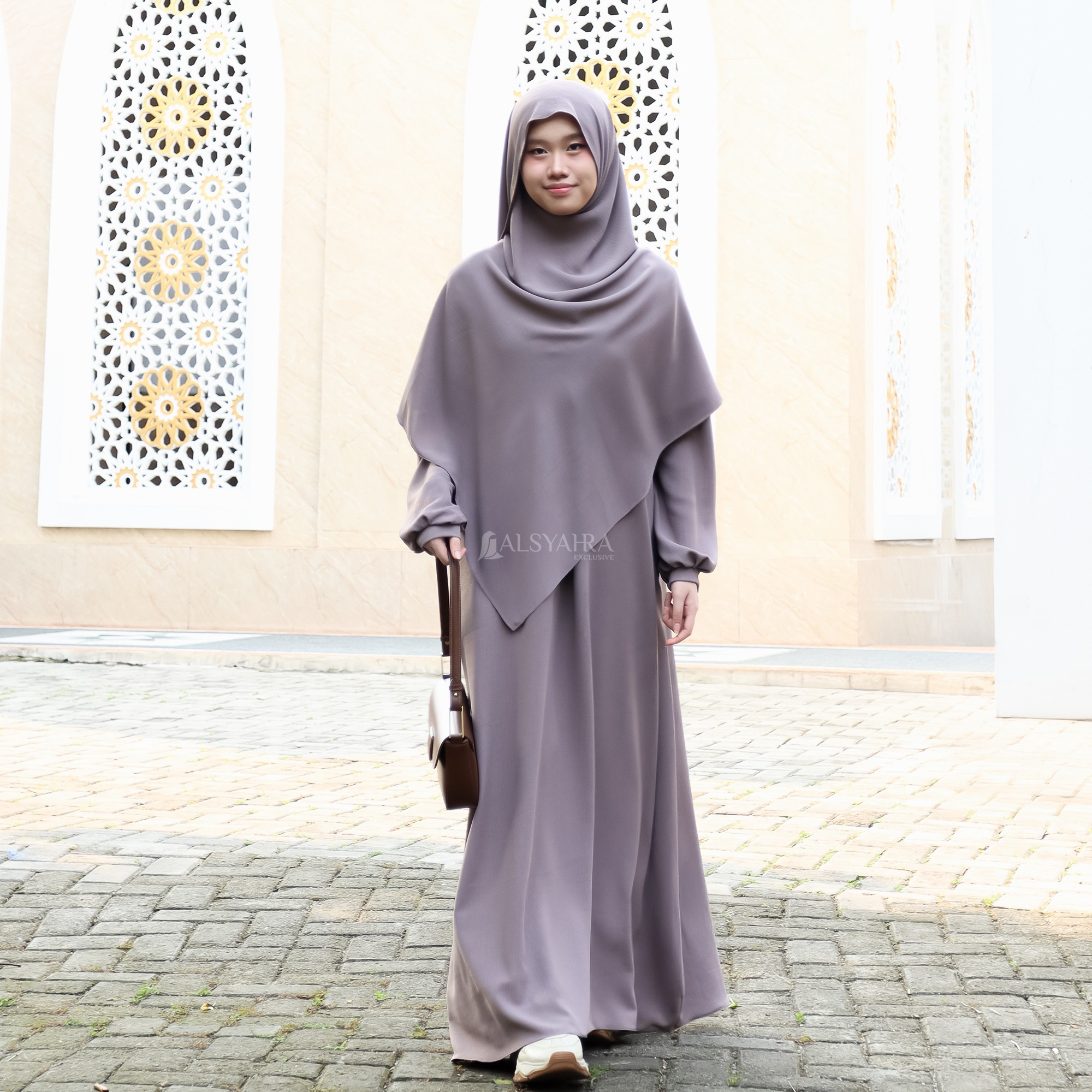 Alsyahra Exclusive - Abaya Gamis Syari Annisa Crinkle Airflow Premium