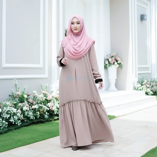 Image of Alsyahra Exclusive - Abaya Gamis Syari Jamila WF Premium