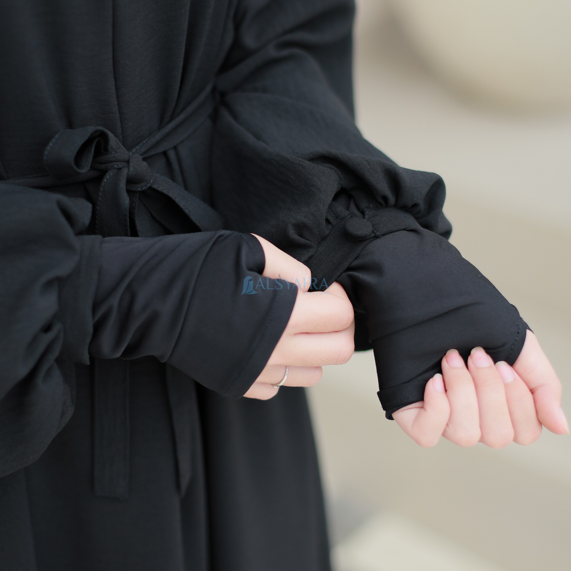 Alsyahra Exclusive - Abaya Gamis Syari Annisa Crinkle Airflow Premium