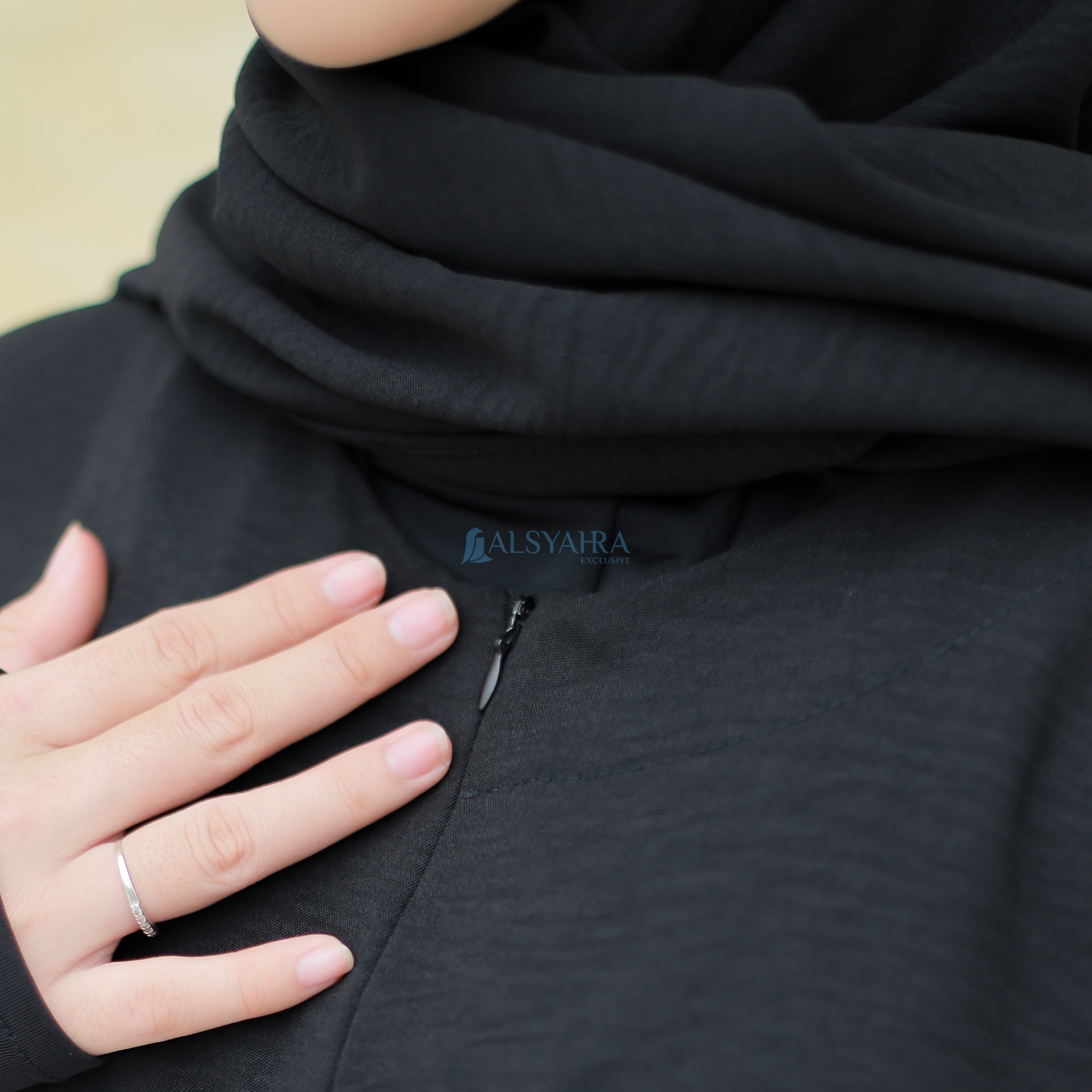 Alsyahra Exclusive - Abaya Gamis Syari Annisa Crinkle Airflow Premium