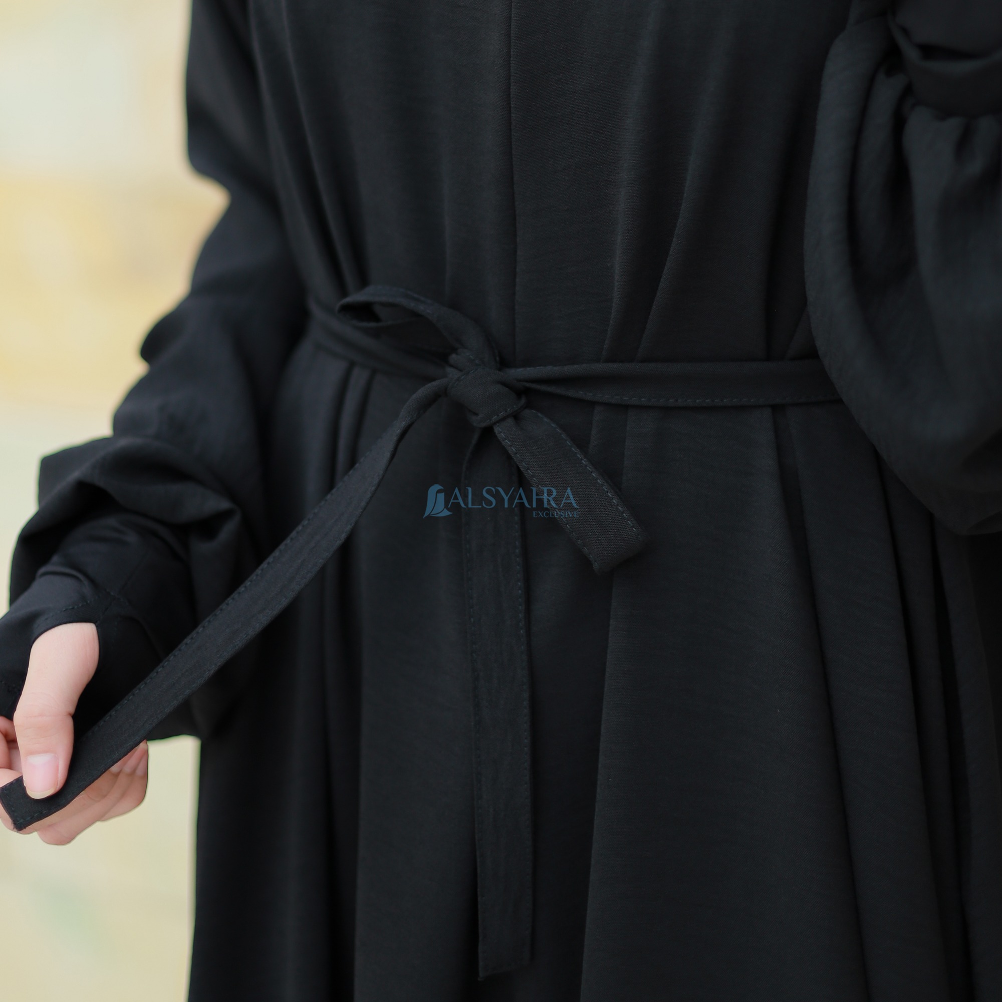Alsyahra Exclusive - Abaya Gamis Syari Annisa Crinkle Airflow Premium