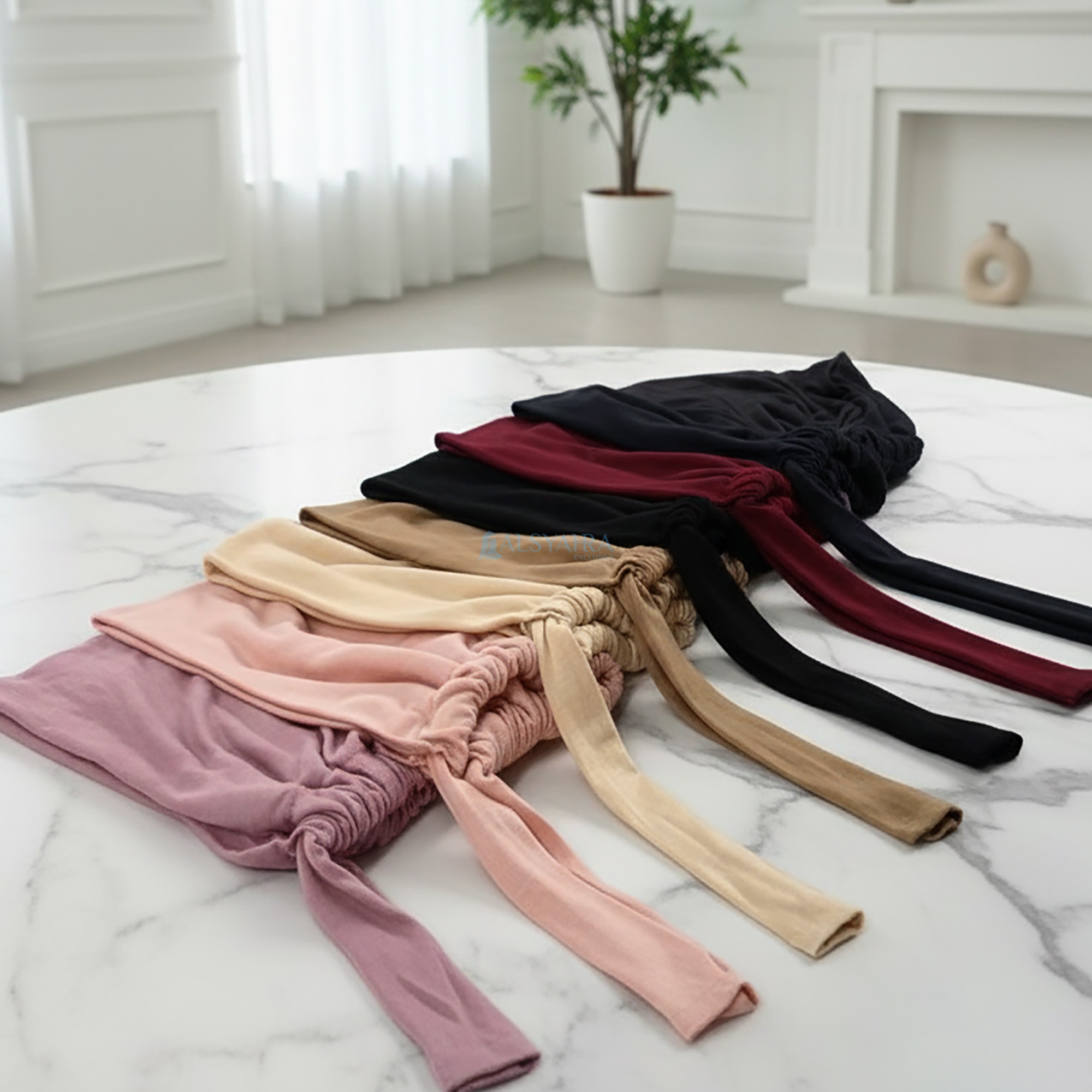 Alsyahra Exclusive Inner Hijab Wrinkle Rope Aura Ciput Dalaman Premium