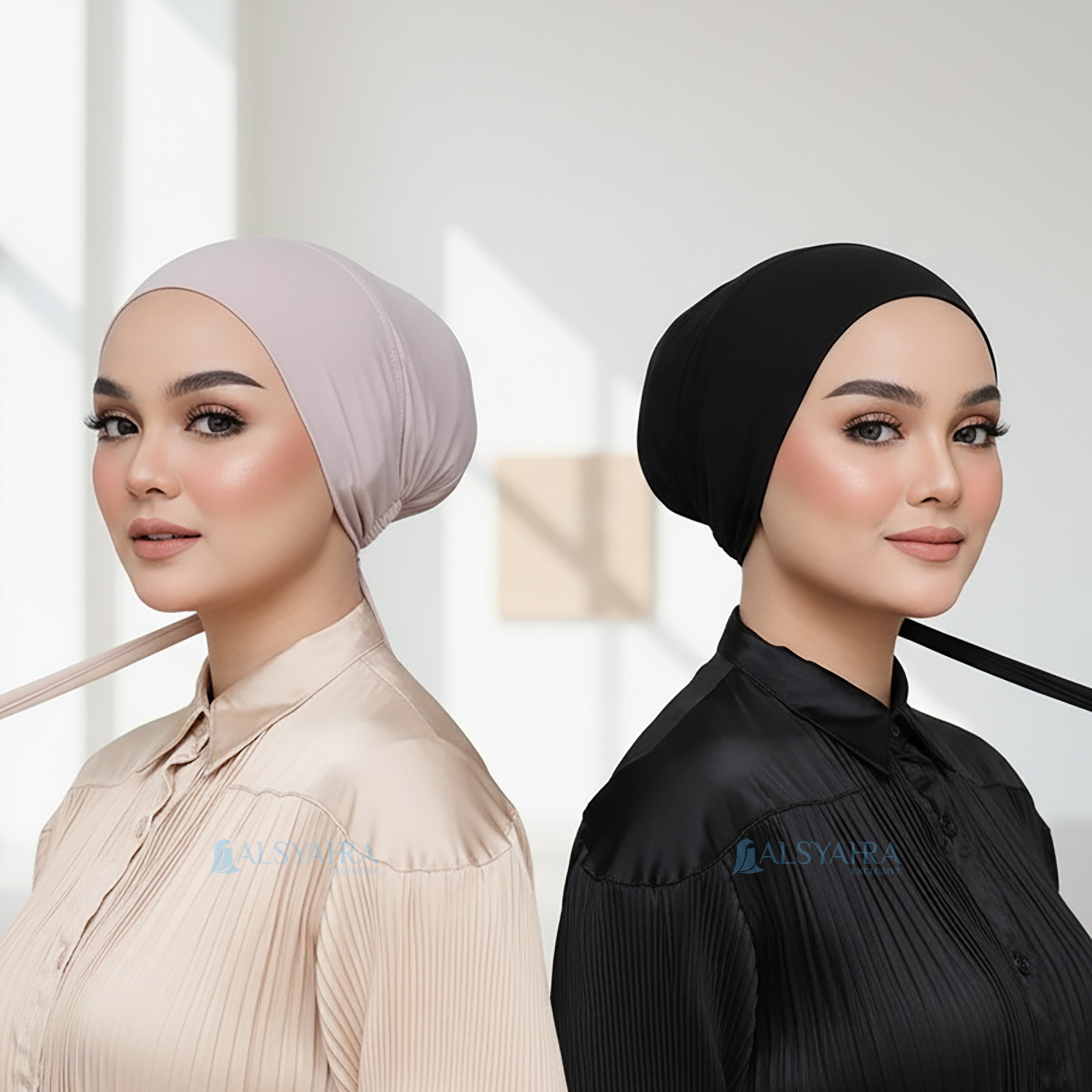 Alsyahra Exclusive Inner Hijab Wrinkle Rope Aura Ciput Dalaman Premium