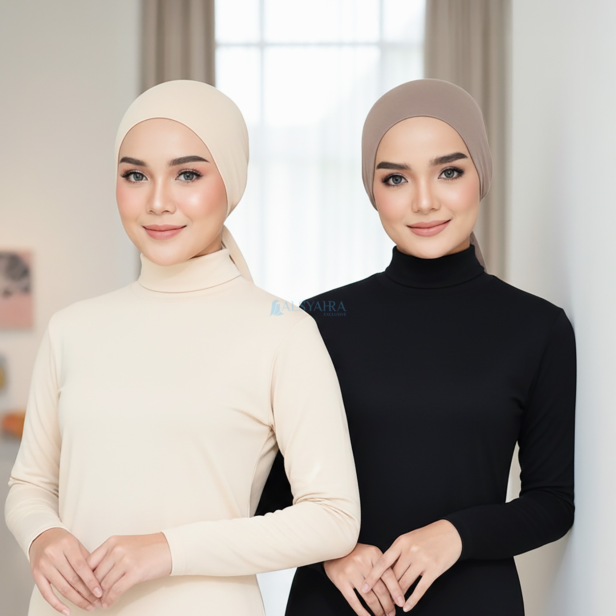 Alsyahra Exclusive Inner Hijab Wrinkle Rope Aura Ciput Dalaman Premium