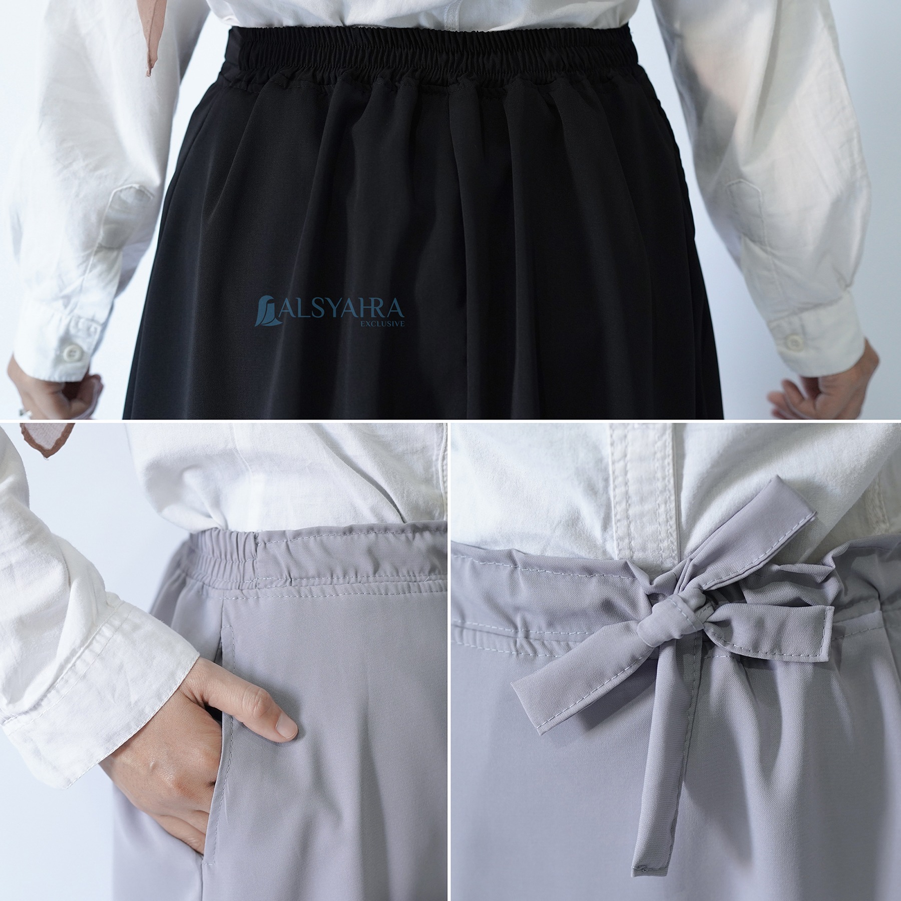 Alsyahra Exclusive - Rok Daily Syari Celana Muslimah WF Premium