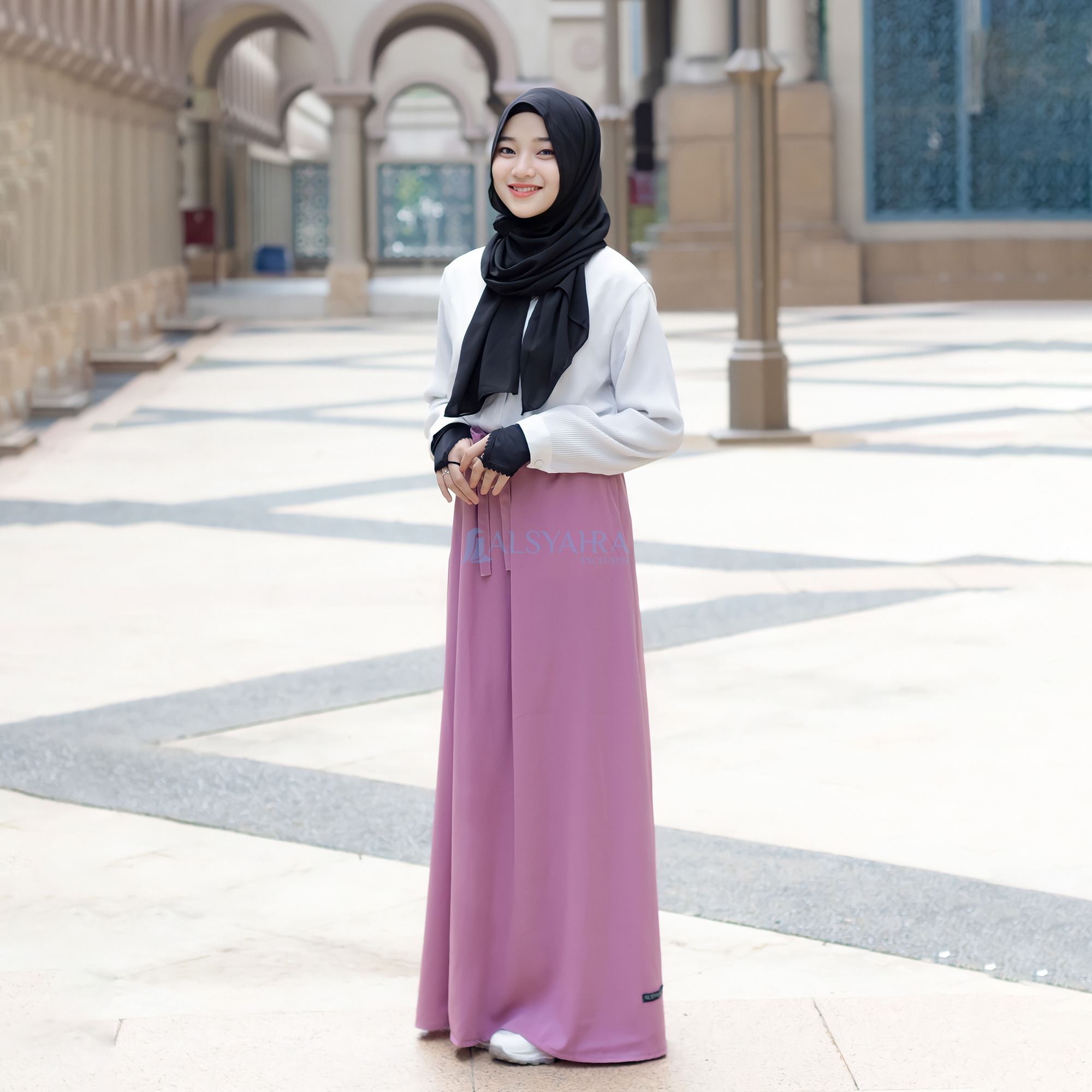 Alsyahra Exclusive - Rok Daily Syari Celana Muslimah WF Premium