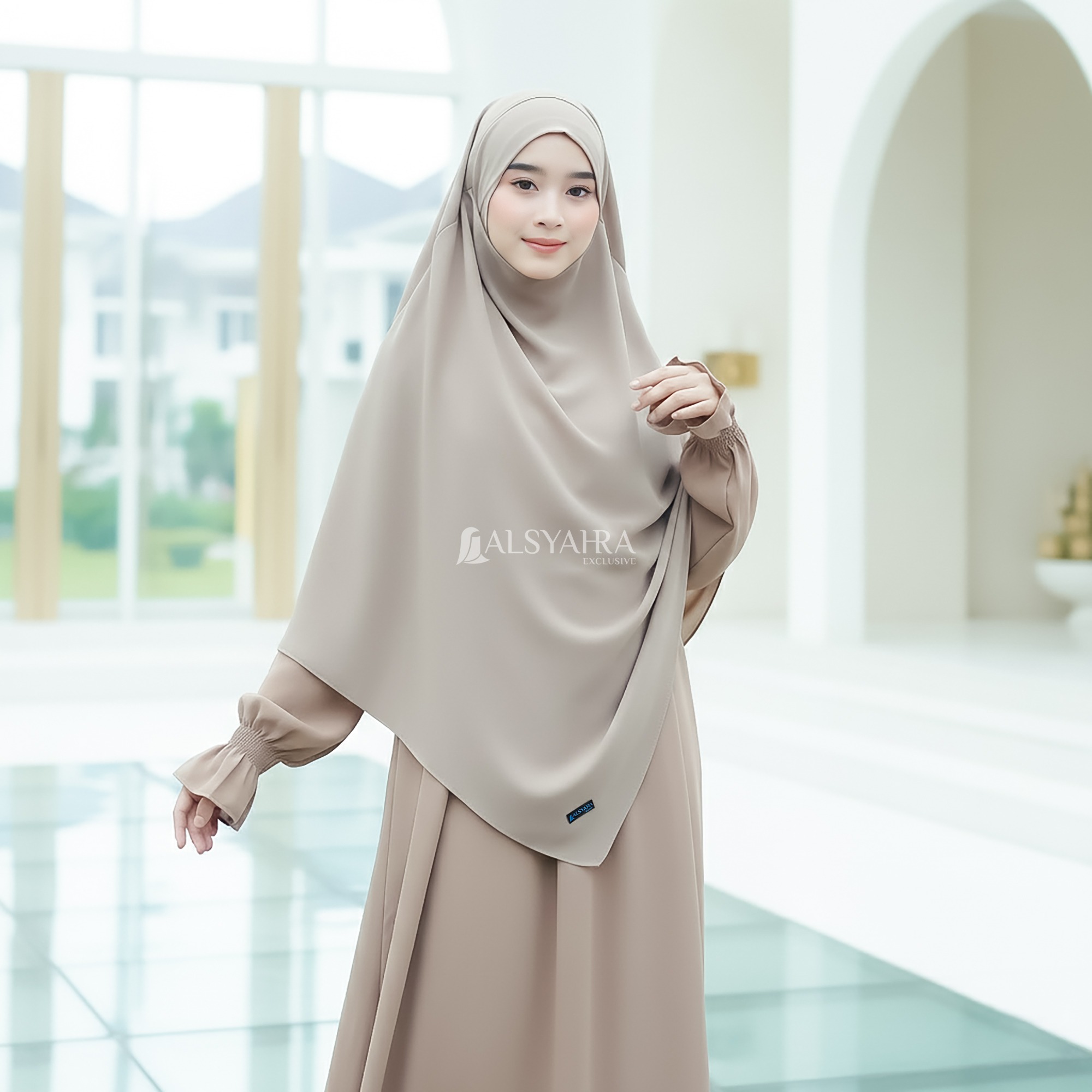 Alsyahra Exclusive - Khiban French Khimar Lancip V Ayumi FZ Premium